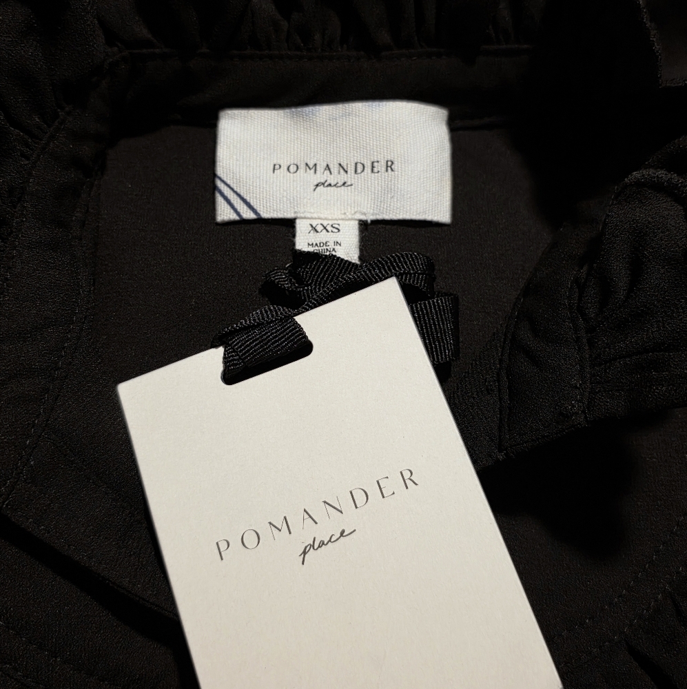 Pomander Place Selena Maxi Dress in Black Size XXS NWT - Picture 6 of 6